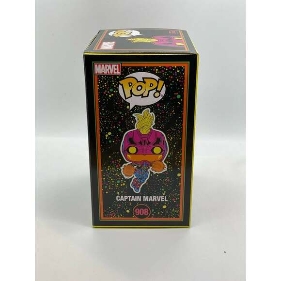 Funko Pop! Marvel Infinity Saga Captain Marvel Black Light 908 Target Exclusive - Picture 2 of 4